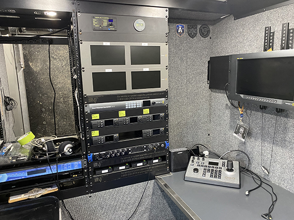 EasyRider Video Operations and SATCOM trailer Interior